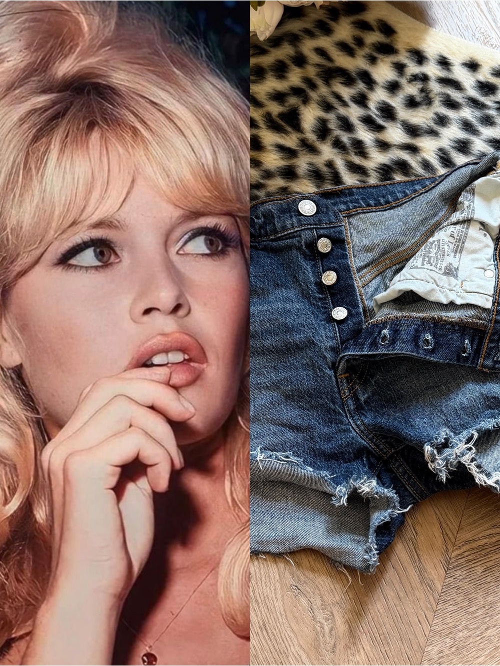 ♥️ Levi's Blue Denim Frayed Hem Cutoff Shorts 29